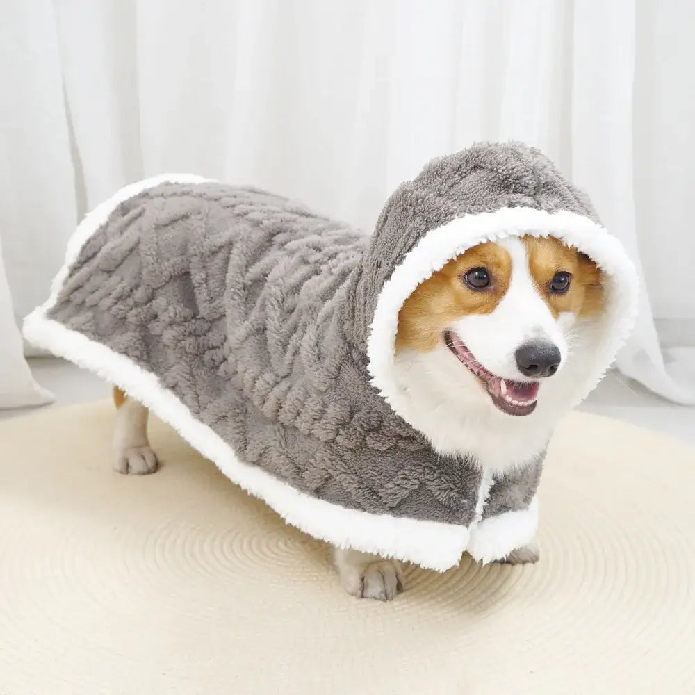 Gray Velvet Pet Blanket