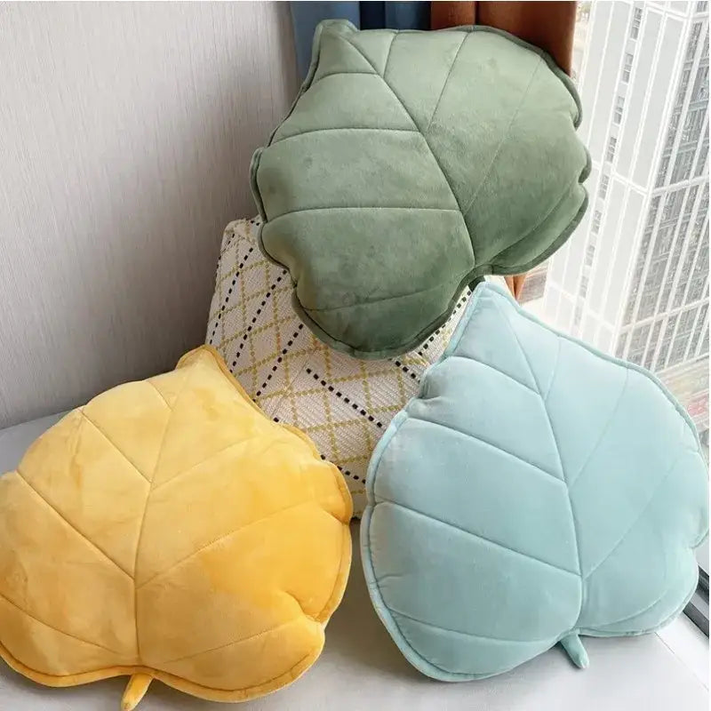 Sage Mustard Leaf Pillows