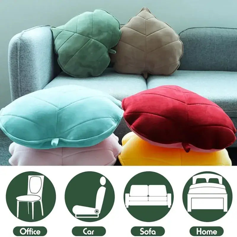 Sage Mustard Leaf Pillows