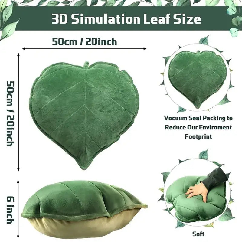 Sage Mustard Leaf Pillows