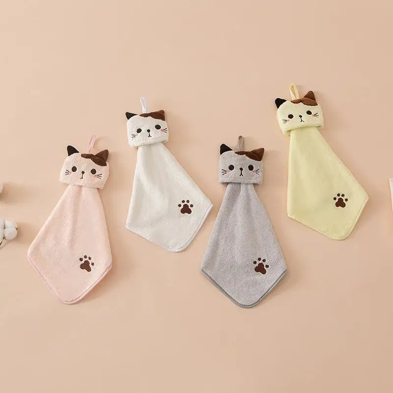 Pink Cat Kitchen Towel
