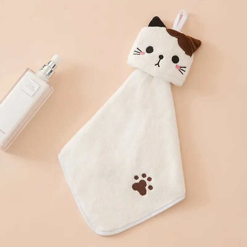 Pink Cat Kitchen Towel