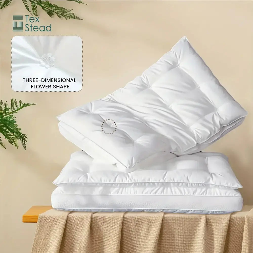 White Fiber Neck Pillow