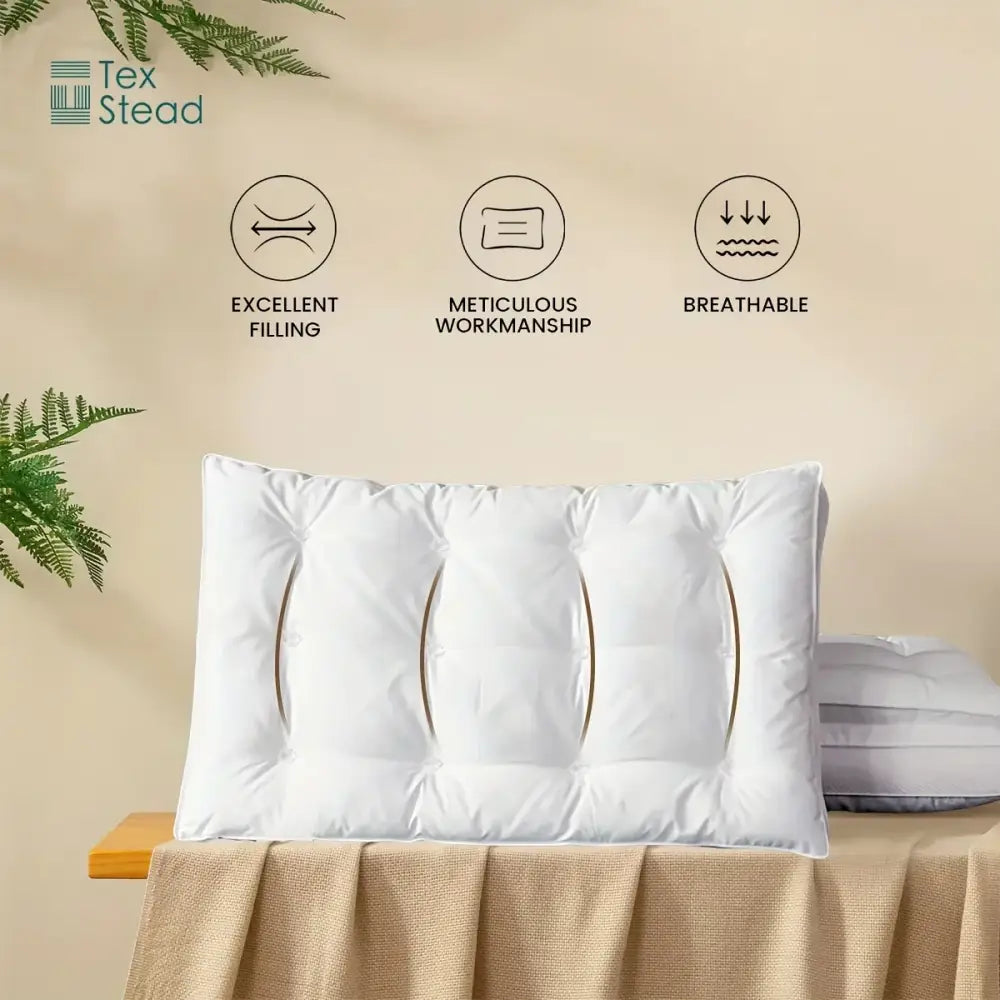 White Fiber Neck Pillow