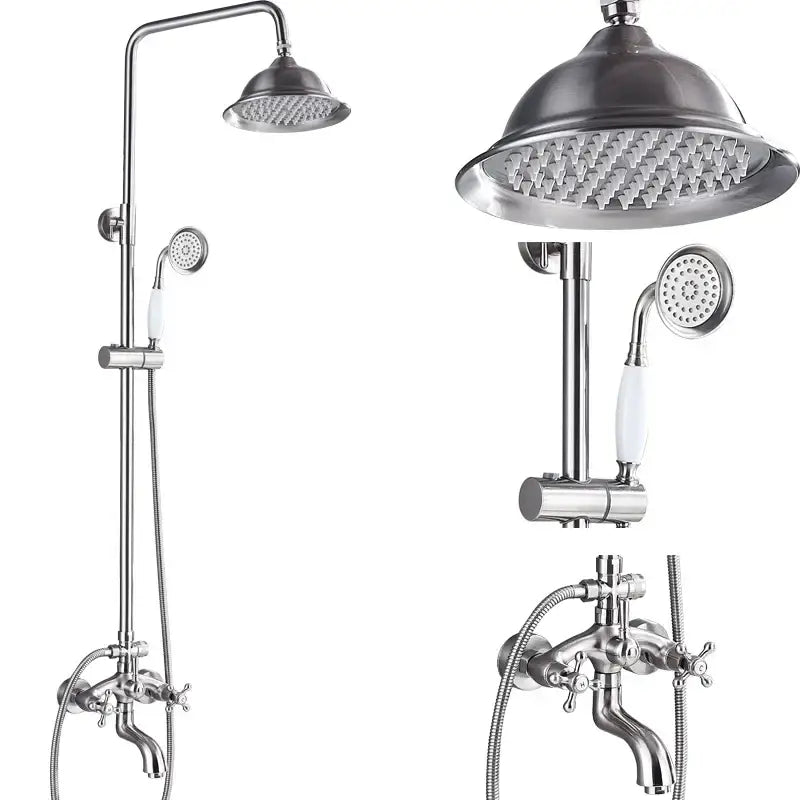 Brushed Nickel Rainfall Faucet