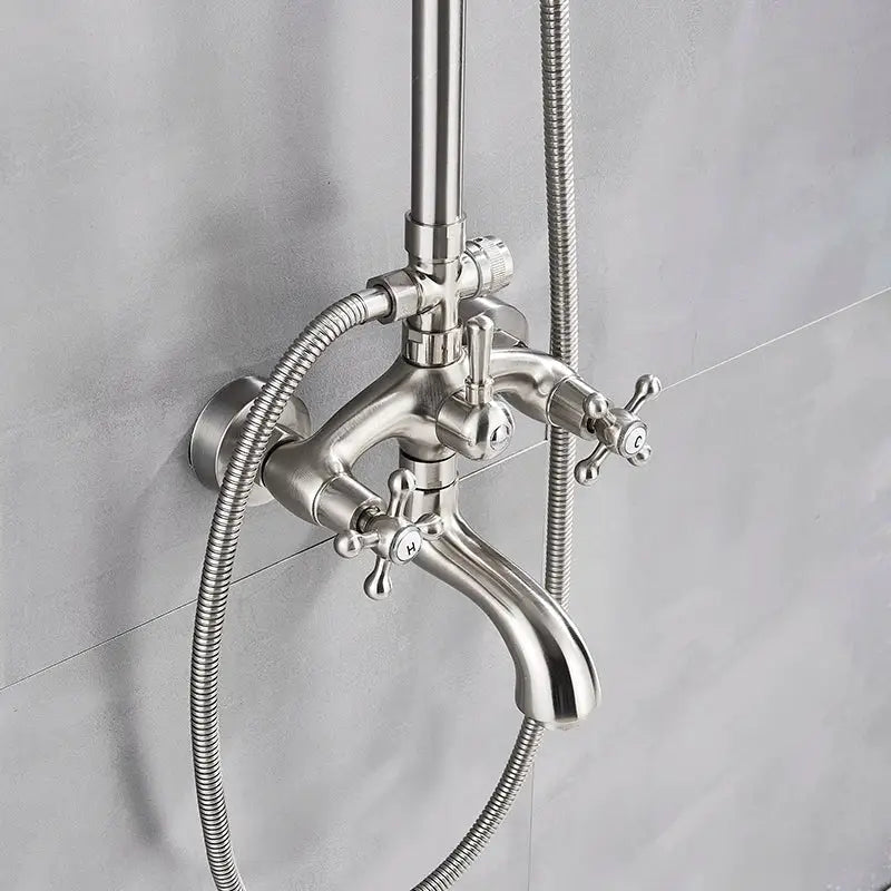 Brushed Nickel Rainfall Faucet
