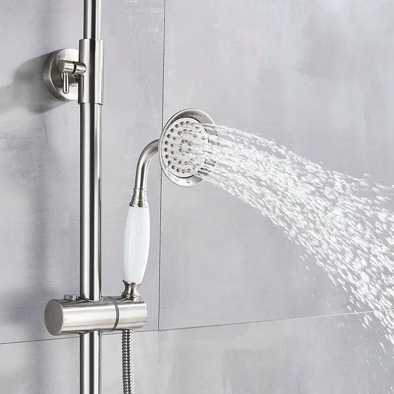 Brushed Nickel Rainfall Faucet