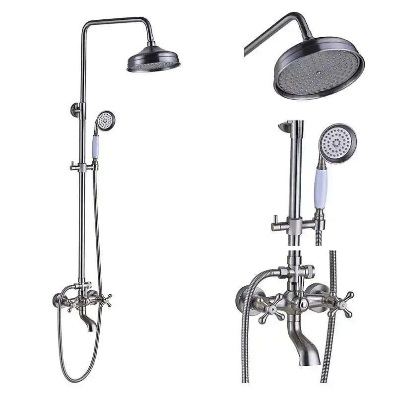 Brushed Nickel Rainfall Faucet