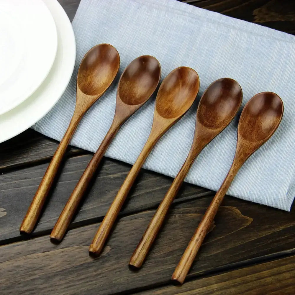 Dark Brown Wooden Utensils