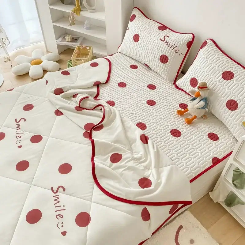 Red White Comforter Set