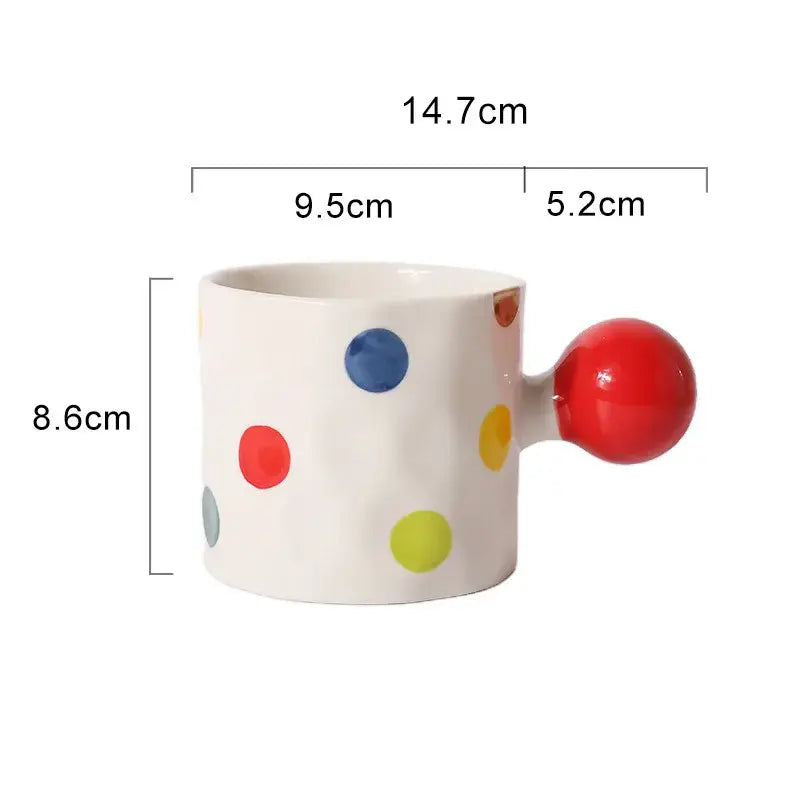 White Heart Ceramic Mug