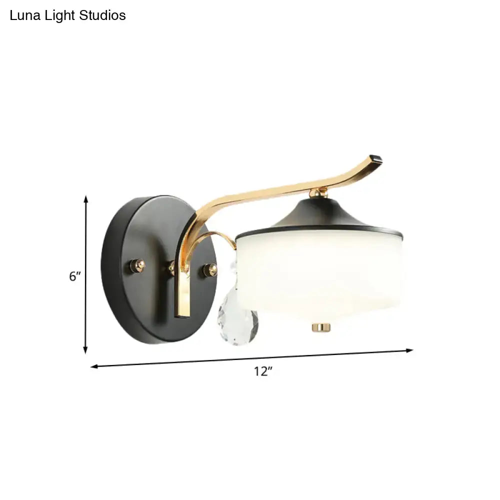 Black Gold Opal LED Wall Sconce