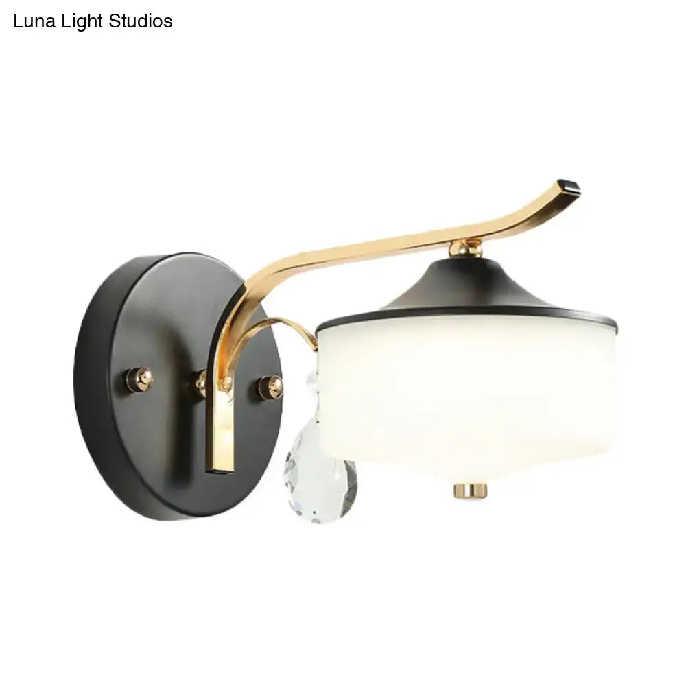 Black Gold Opal LED Wall Sconce