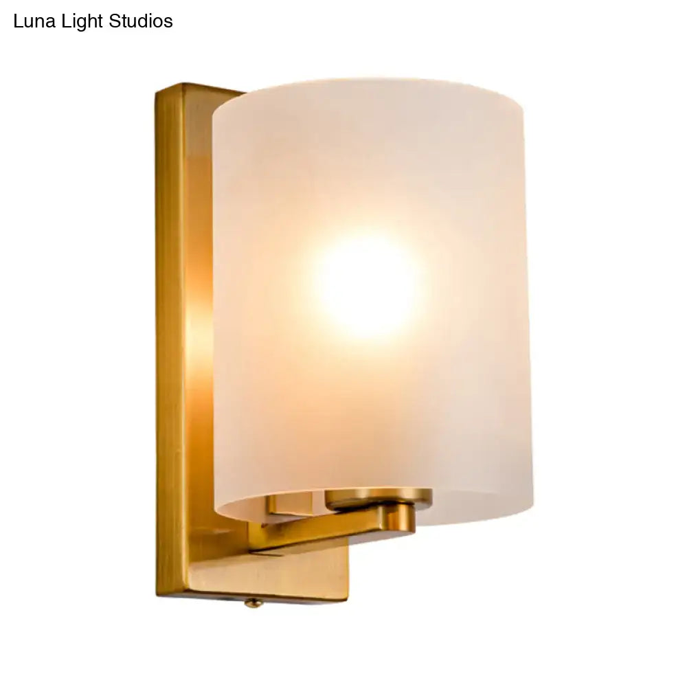 Brass Clear Glass Sconce