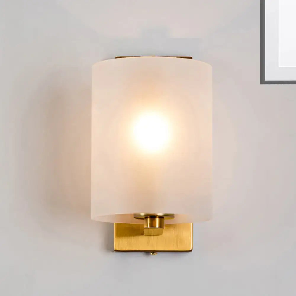 Brass Clear Glass Sconce