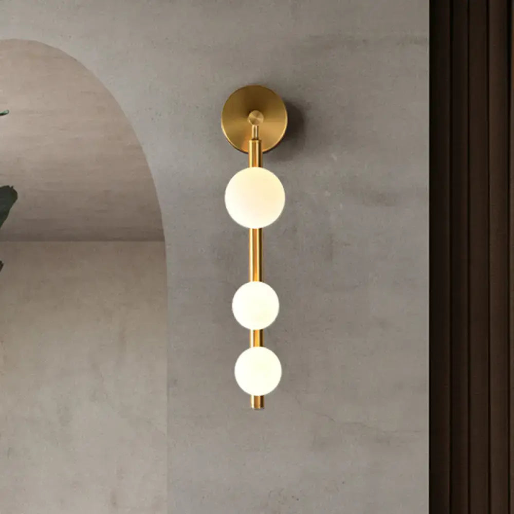 Gold Glass Industrial G9 Wall Sconce