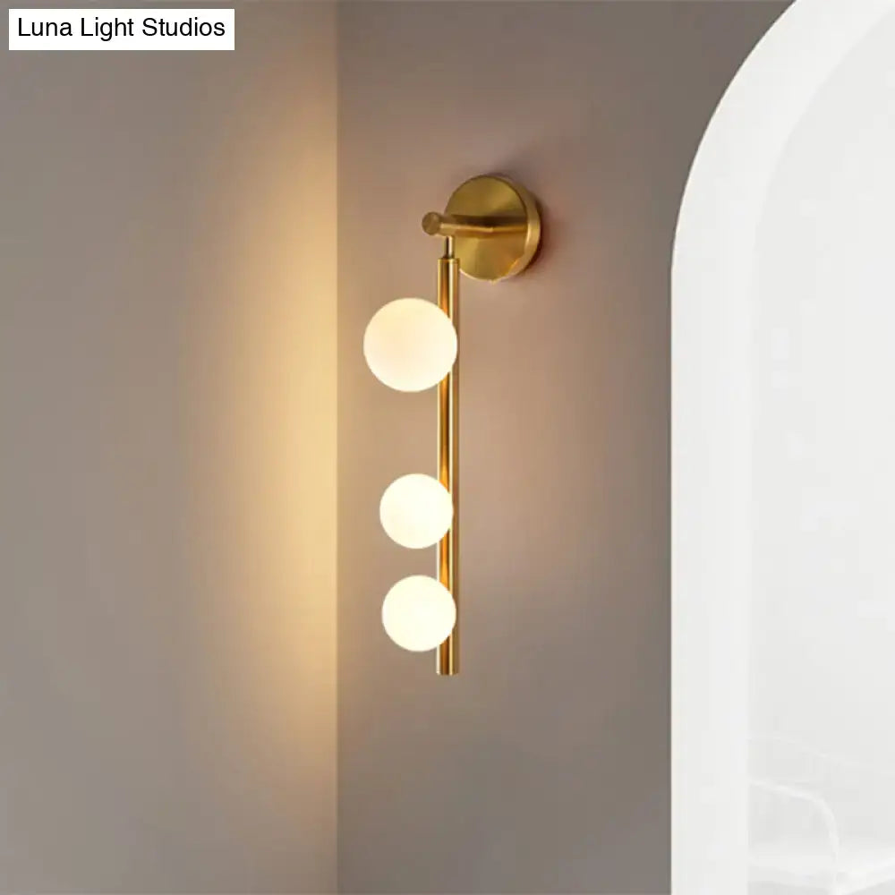 Gold Glass Industrial G9 Wall Sconce