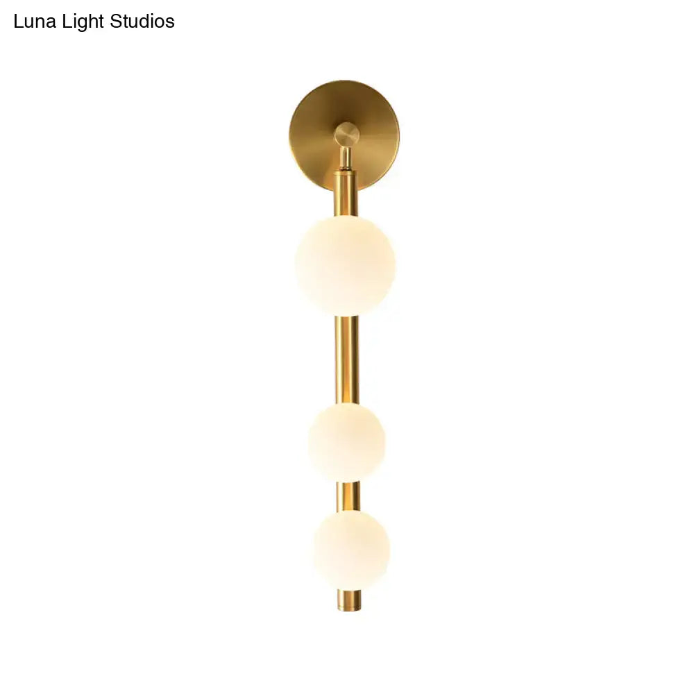 Gold Glass Industrial G9 Wall Sconce