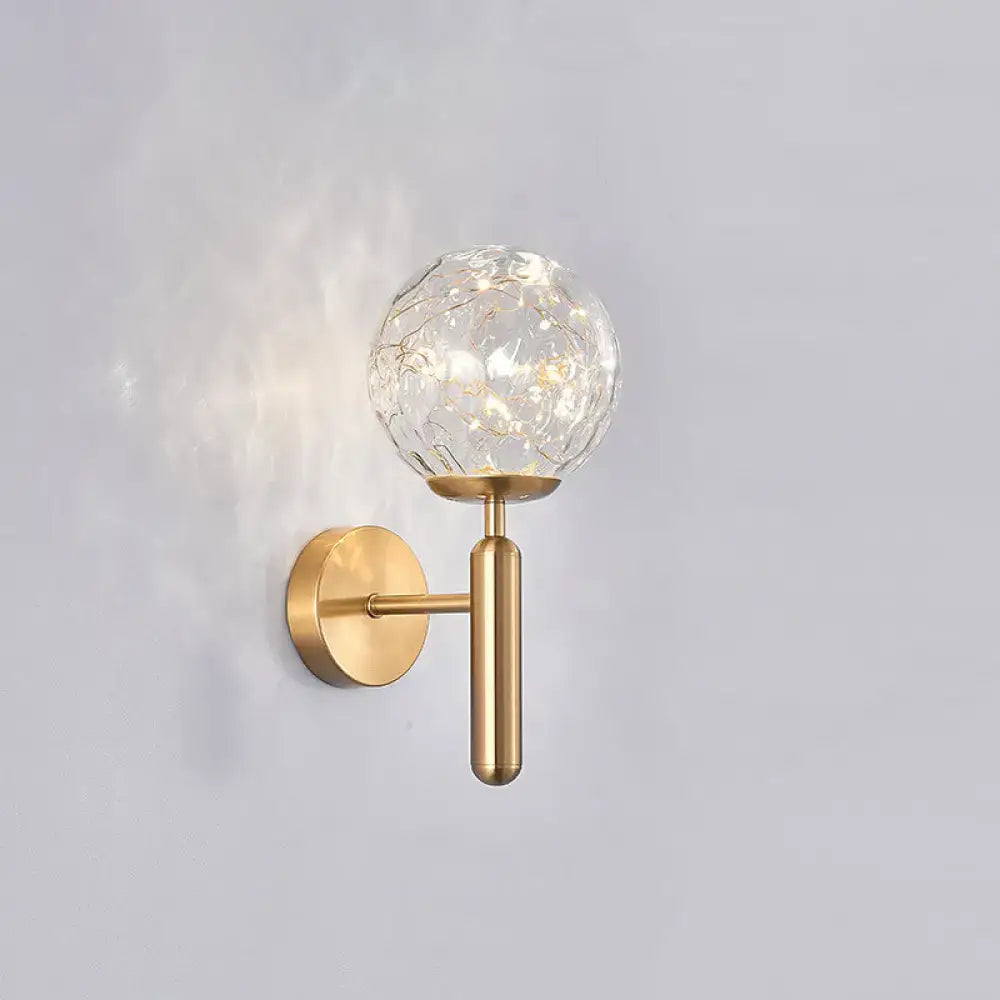 Black Glass Wall Sconce