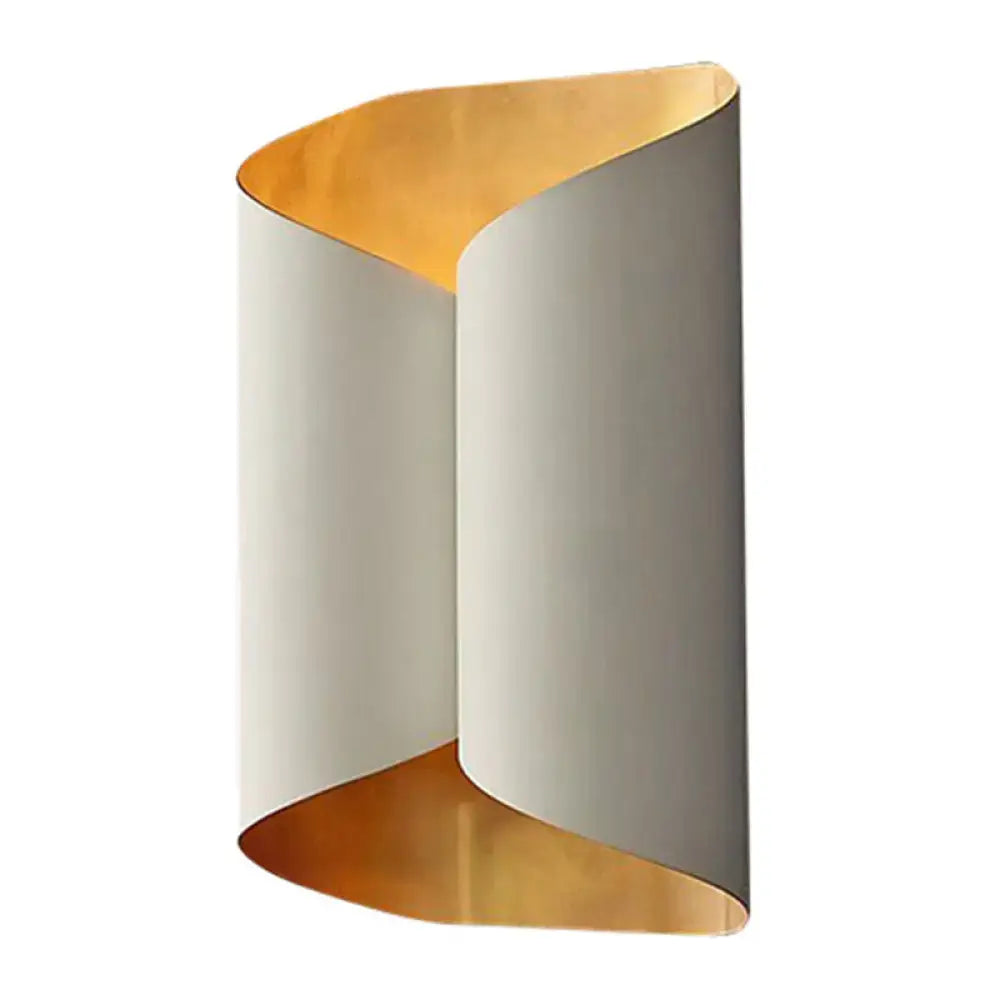 Black Roll Metal Wall Lamp