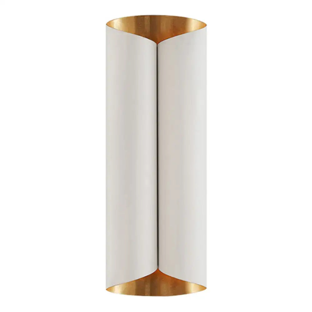 Black Roll Metal Wall Lamp