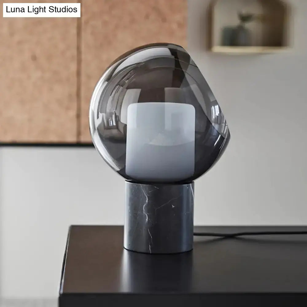 Black Marble Table Lamp