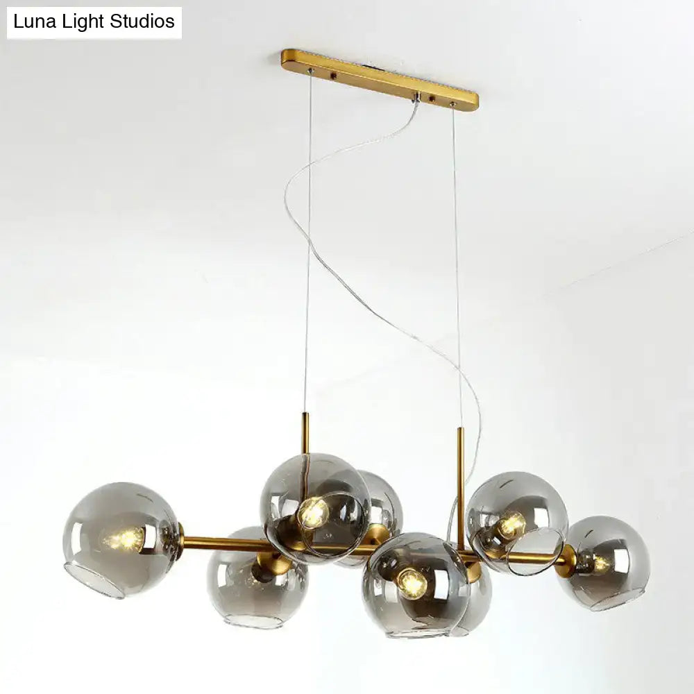 Black Smoke Glass Chandelier