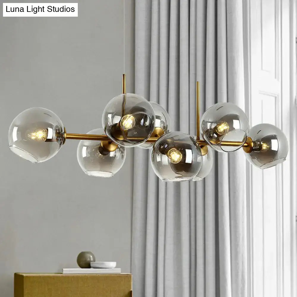 Black Smoke Glass Chandelier