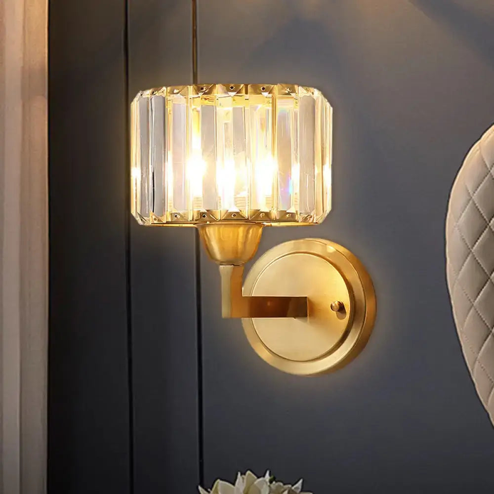 Brass Prism Wall Sconce