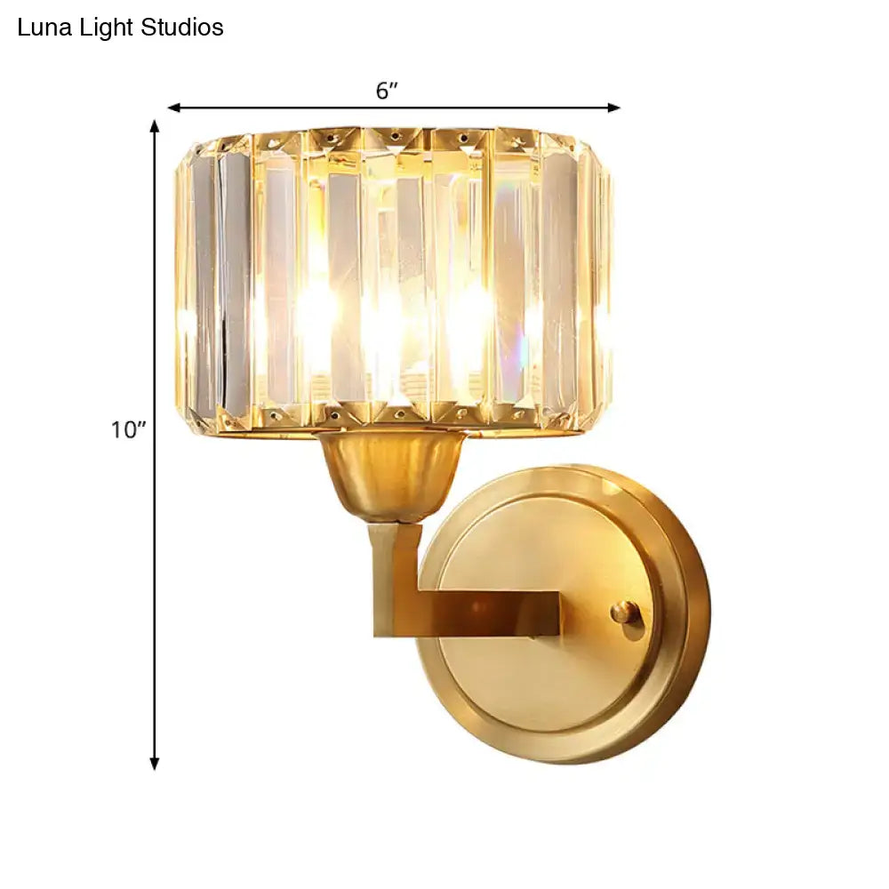 Brass Prism Wall Sconce