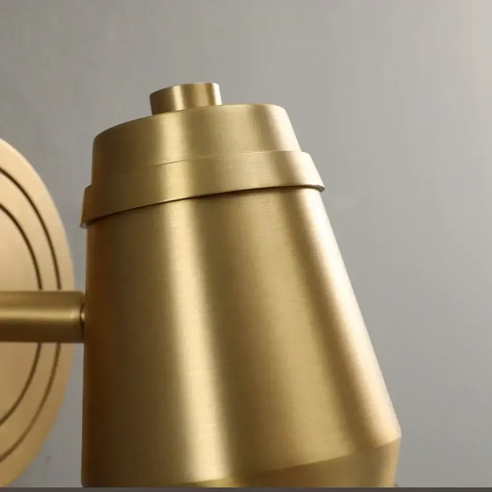 Brass Circular Wall Spotlight
