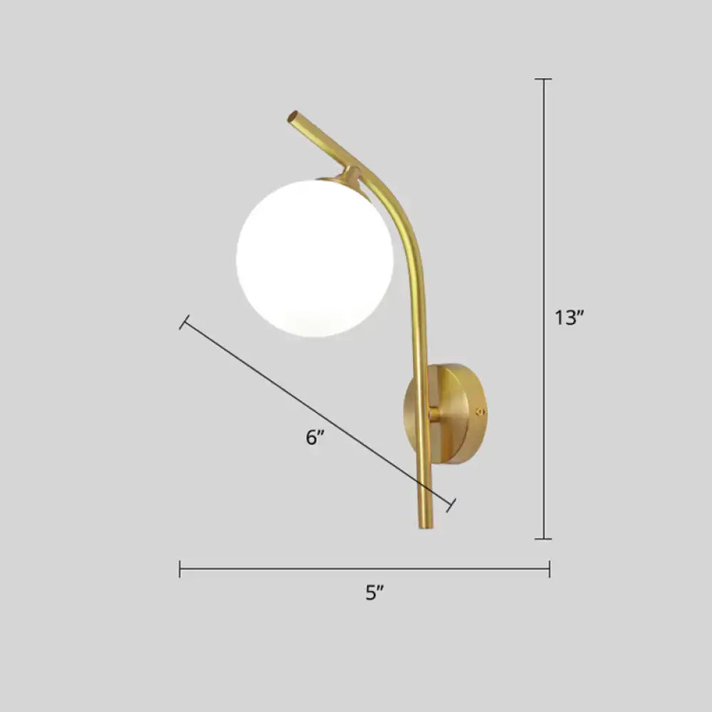 Brass Geometric Glass Sconce