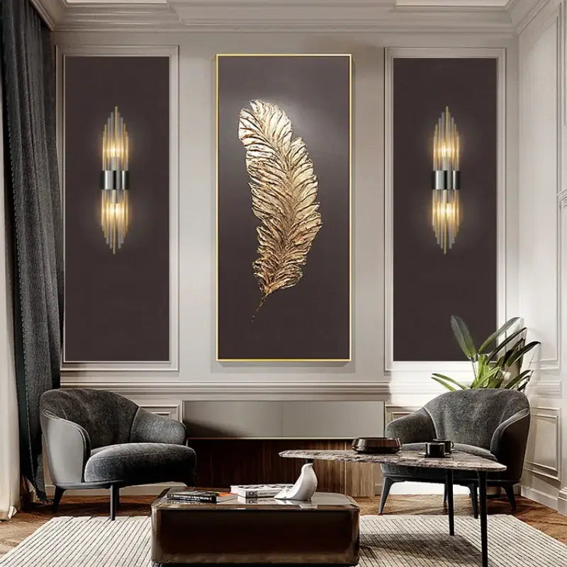 Crystal Copper Wall Light