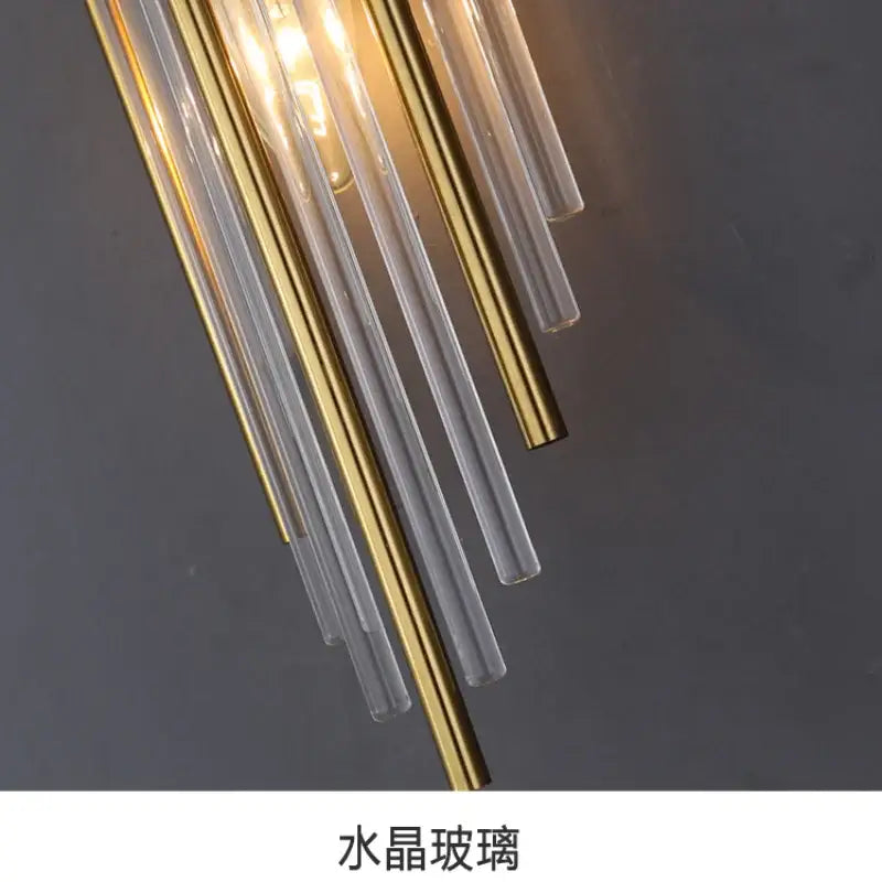 Crystal Copper Wall Light