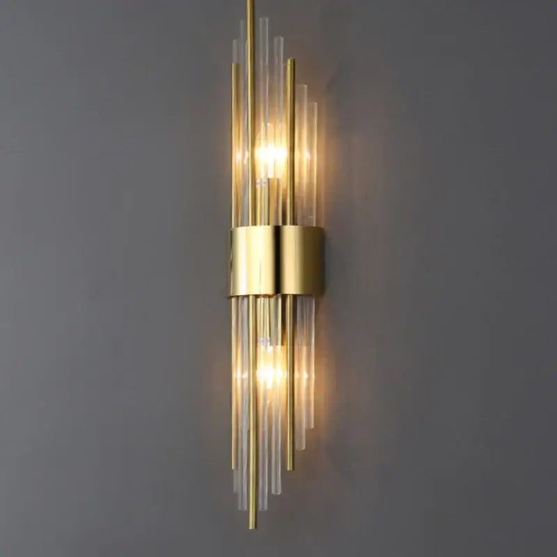 Crystal Copper Wall Light