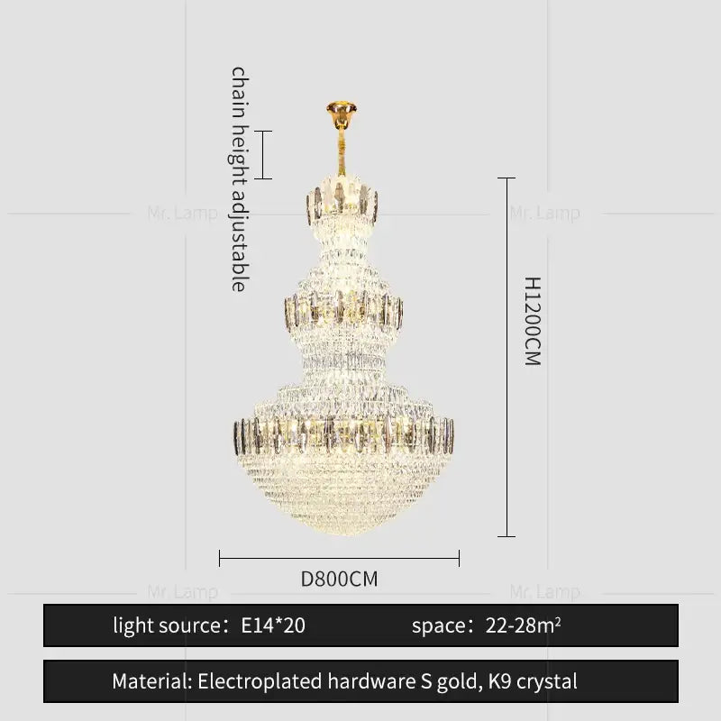 Luxury Crystal Dining Chandelier