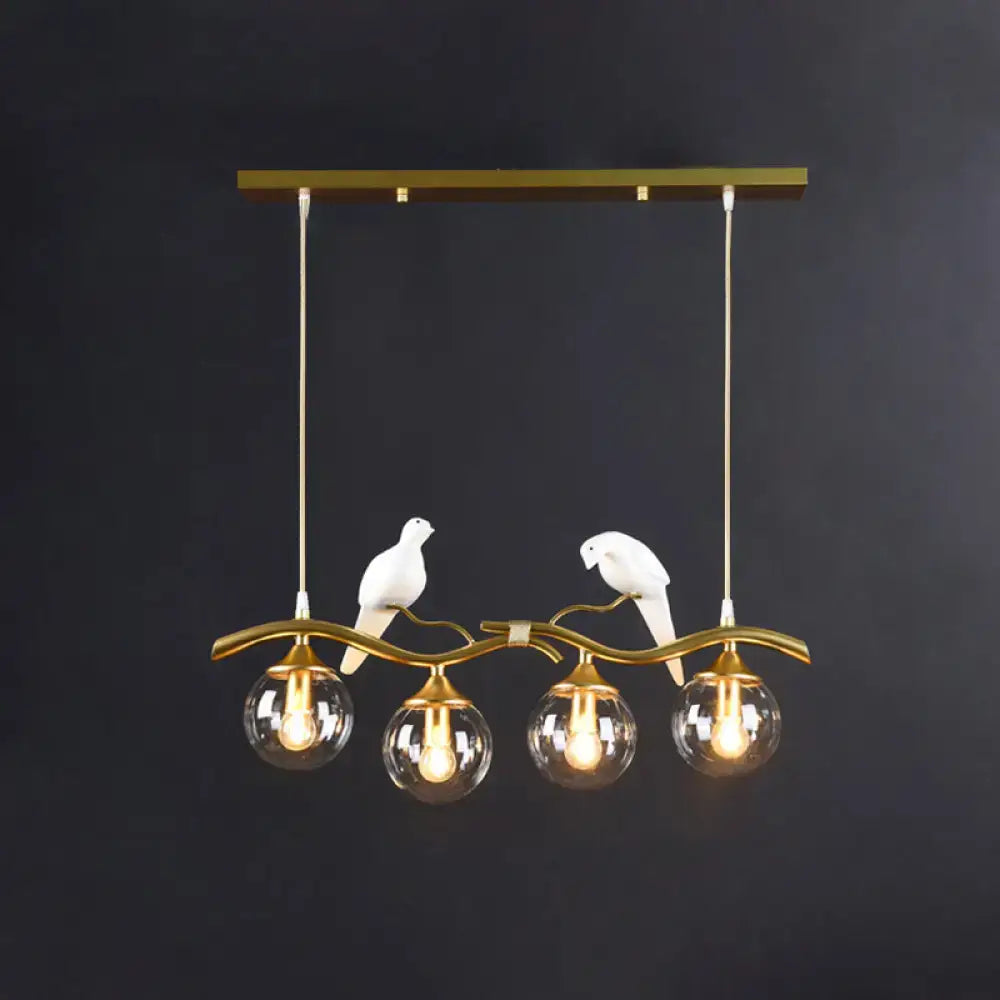 Gold Bird Pendant Light