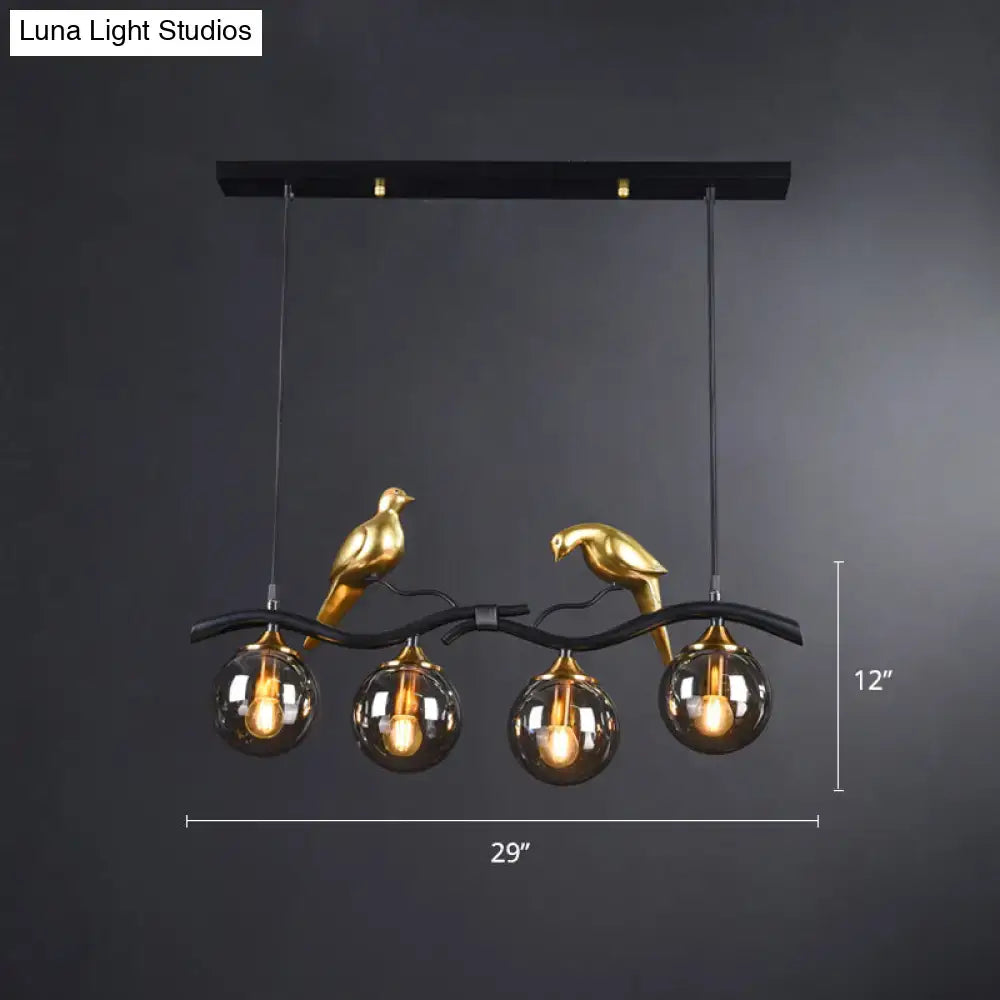 Gold Bird Pendant Light