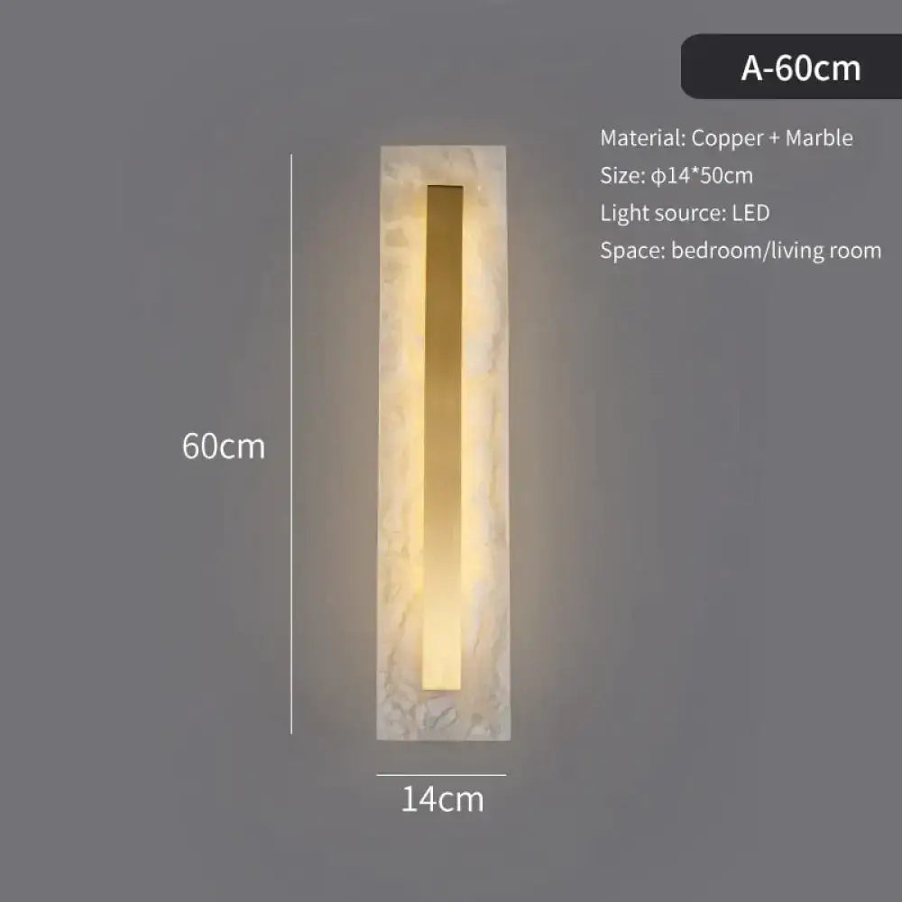 Gold Marble Wall Lamp