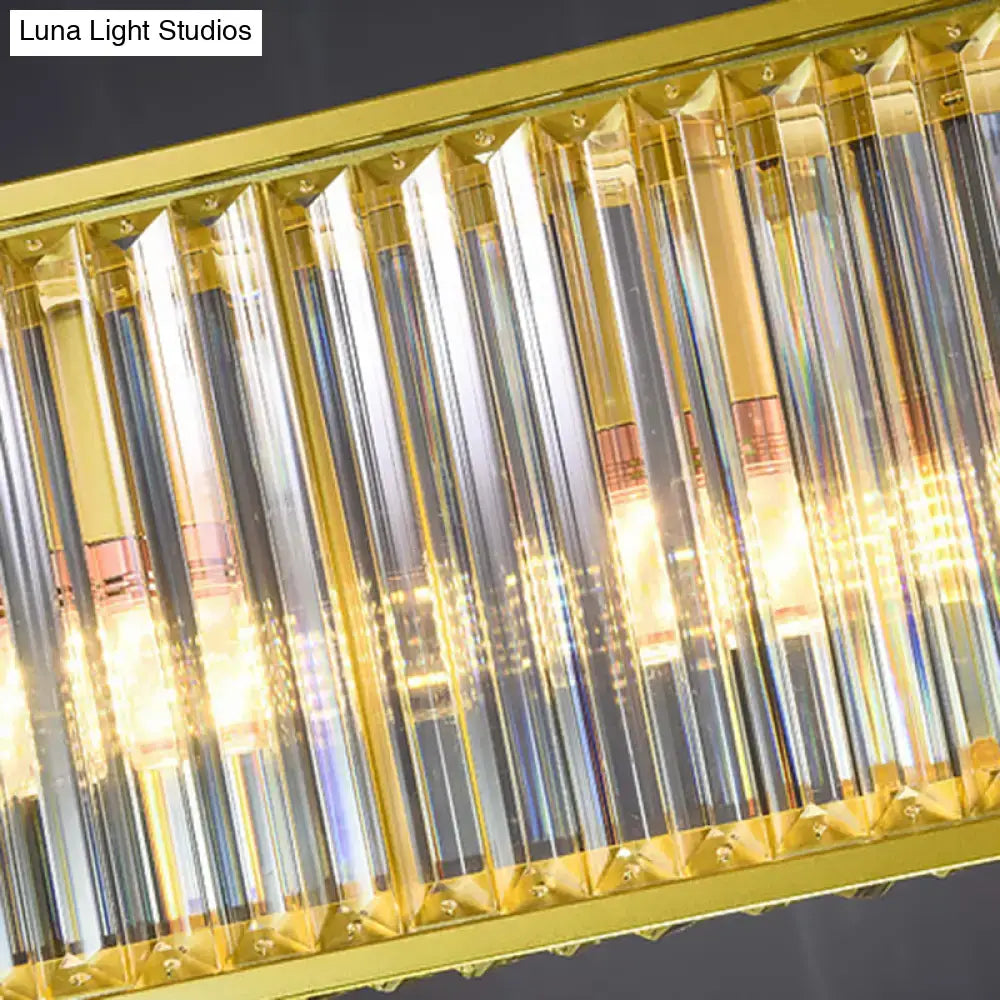 Gold Crystal Rod Island Light