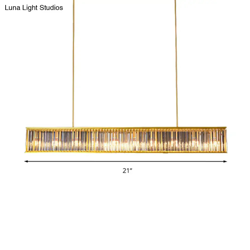 Gold Crystal Rod Island Light