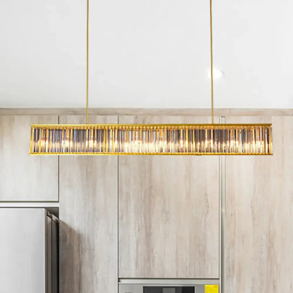 Gold Crystal Rod Island Light