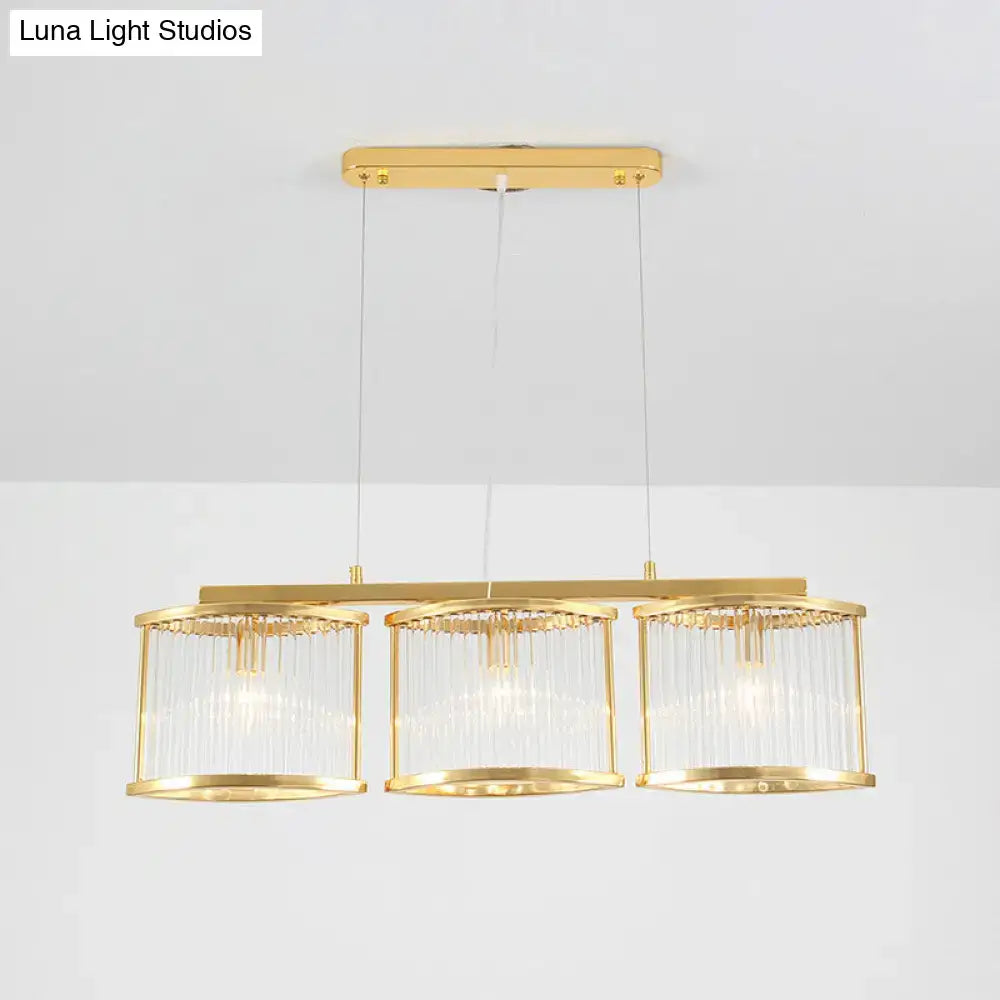 Gold Crystal Rod Pendant