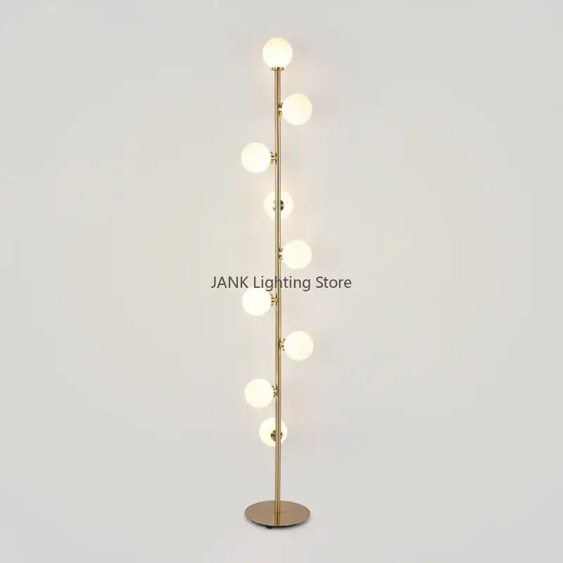 Gold Glass Ball Floor Lamp