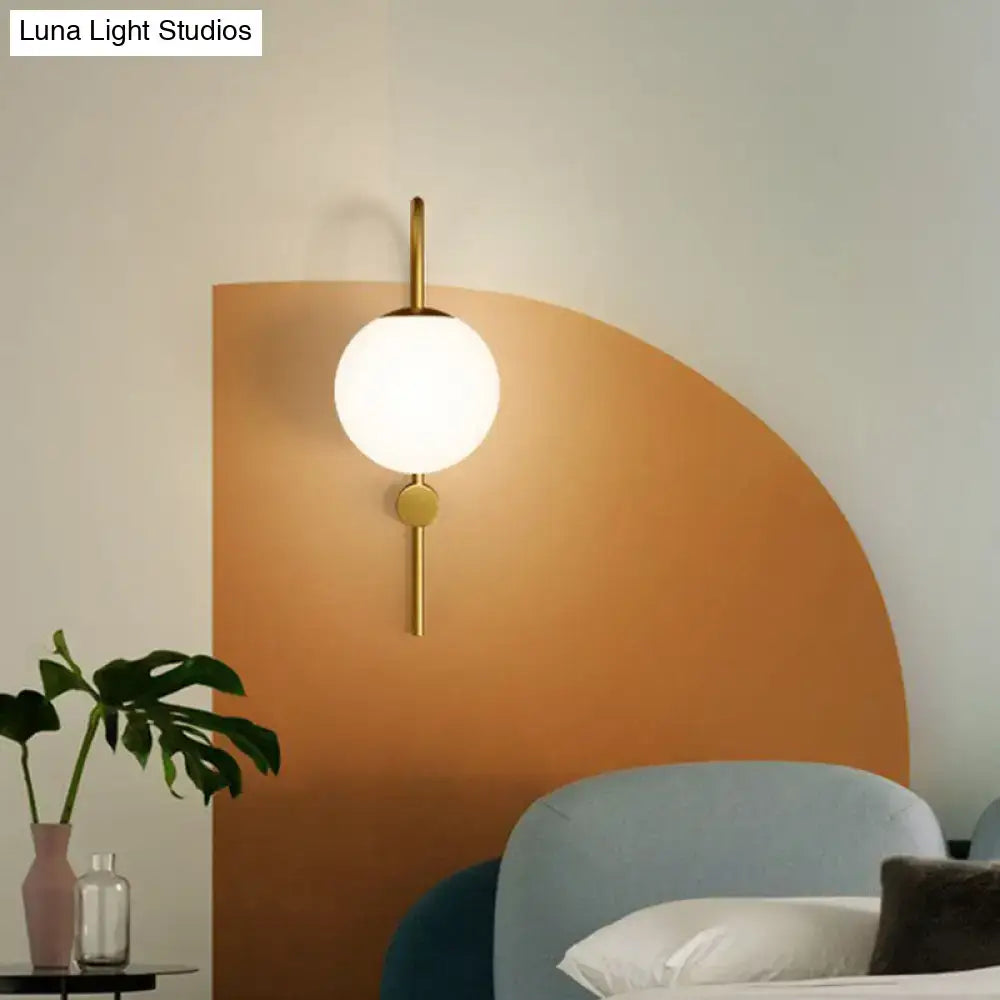 Gold Gooseneck Wall Lamp