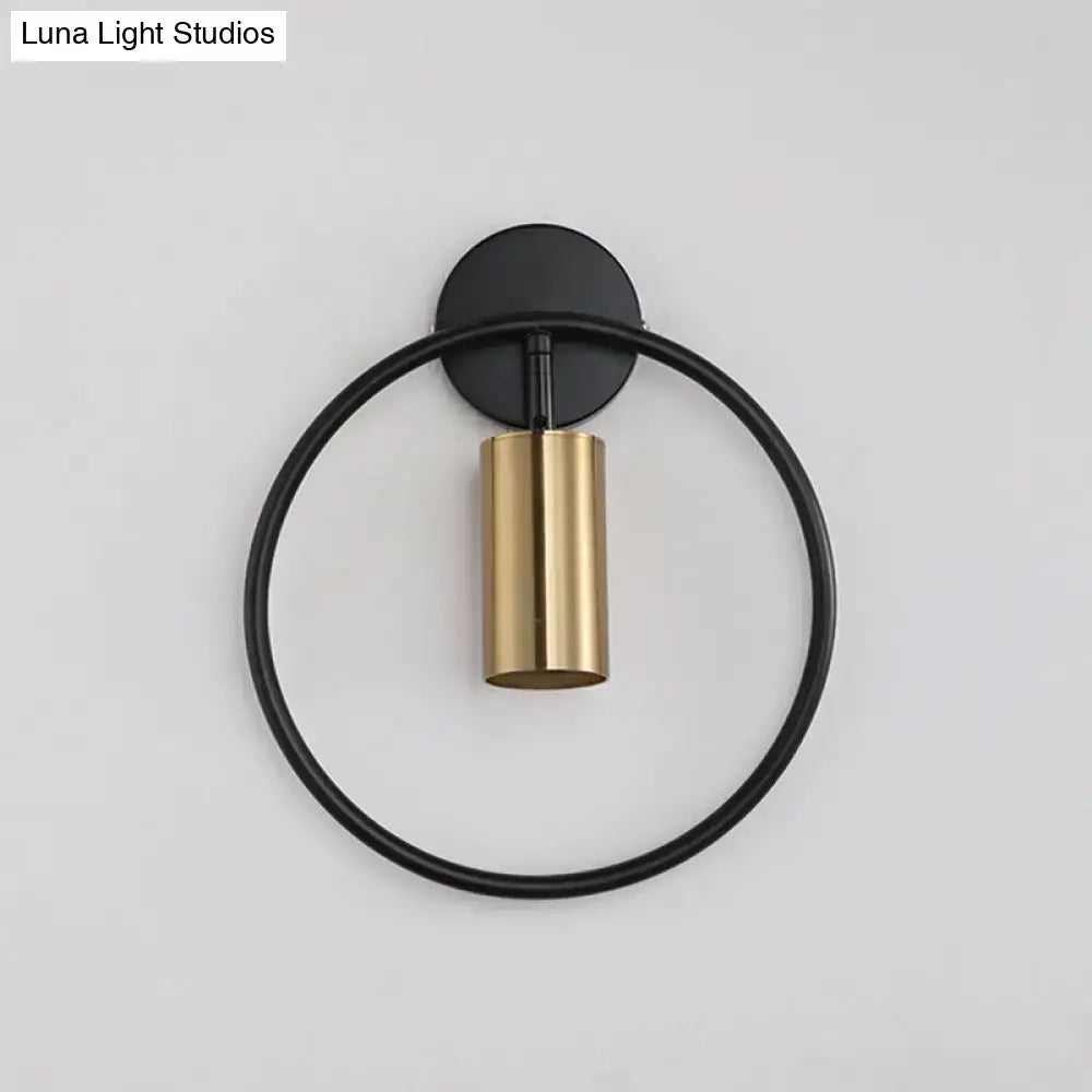 Gold Halo Ring Wall Sconce
