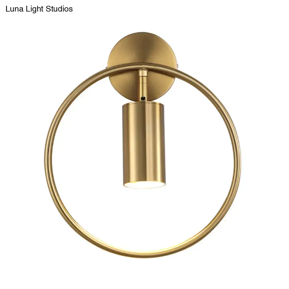 Gold Halo Ring Wall Sconce