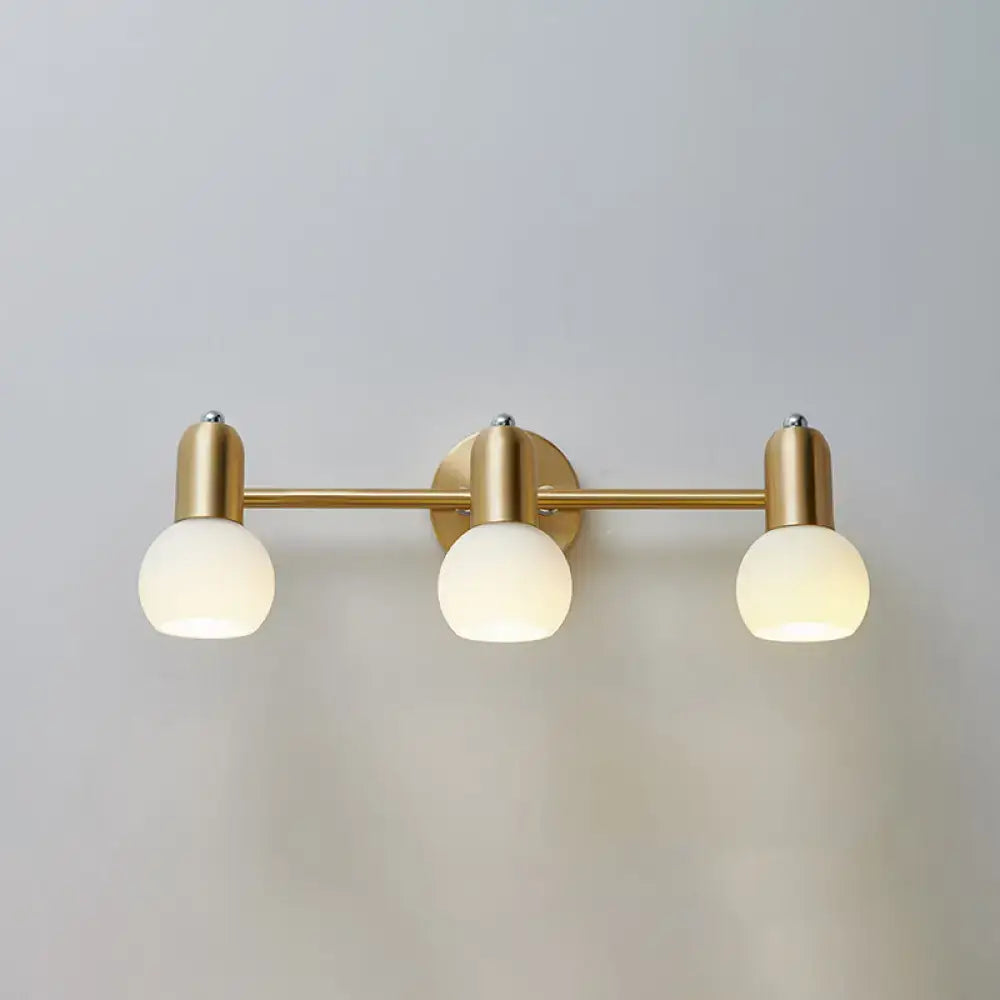 Gold Swivel Dome Vanity Light
