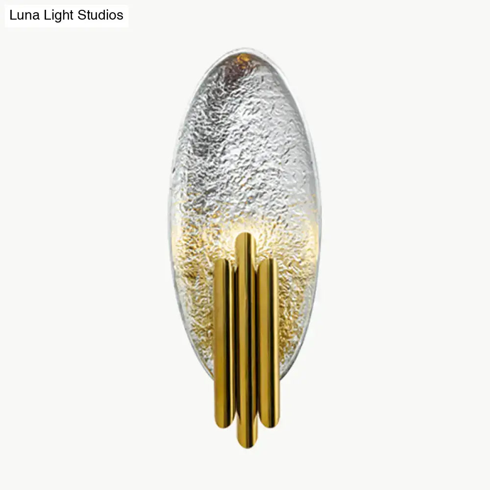 Silver Gold Oblong Wall Lamp