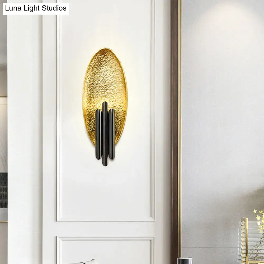 Silver Gold Oblong Wall Lamp